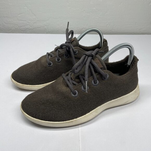 allbirds Woman 8 Brown Wool Runner Sneakers Merino Shoes - Picture 2 of 8